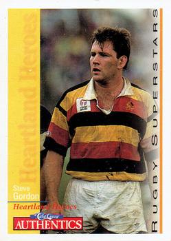 1995 Card Crazy Authentics Rugby Union NPC Superstars #34 Steve Gordon Front